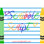 Scribble Script Font Poster 1