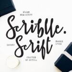 Scriblle Font Poster 1