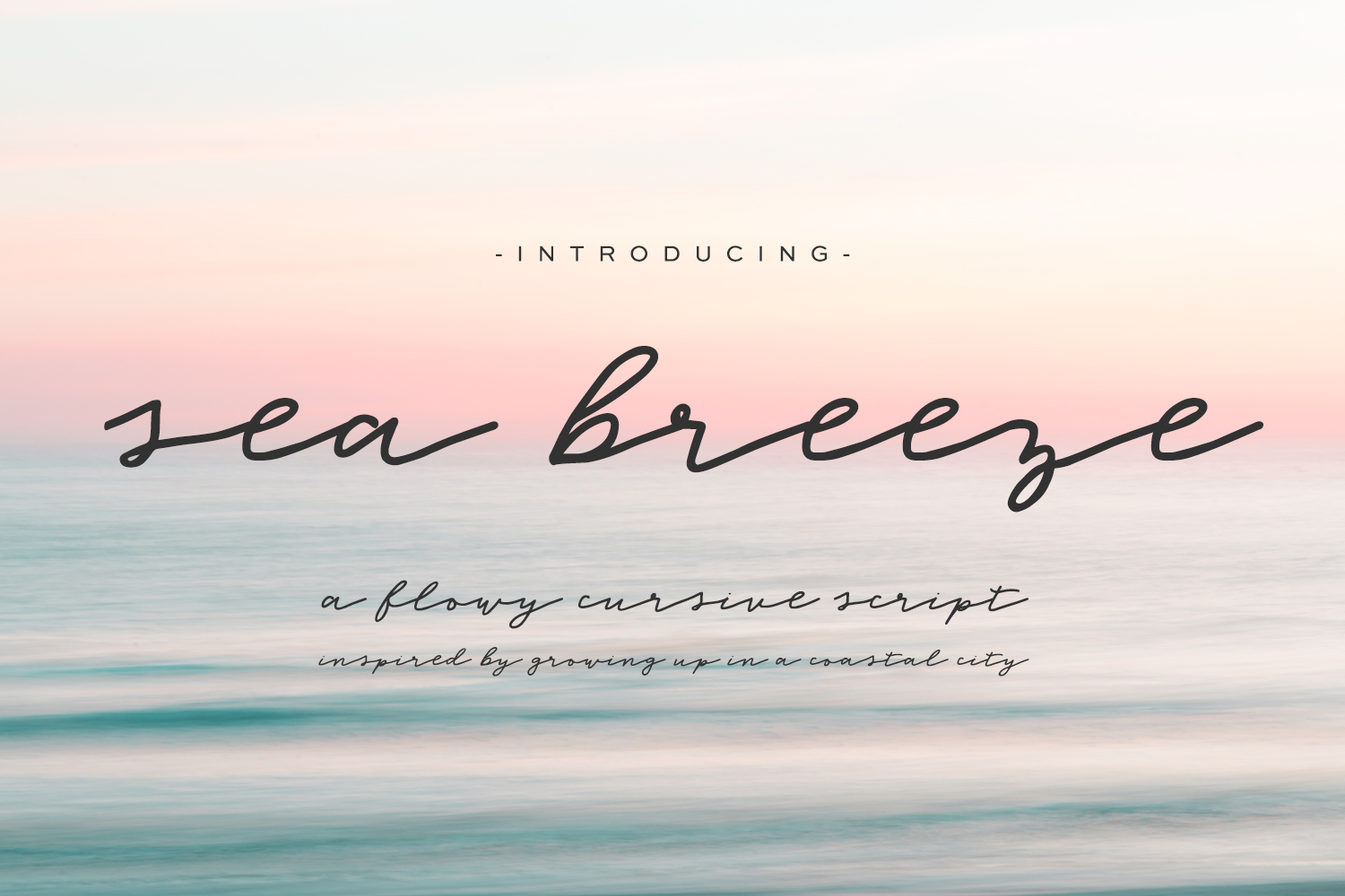 Sea Breeze Font Poster 1