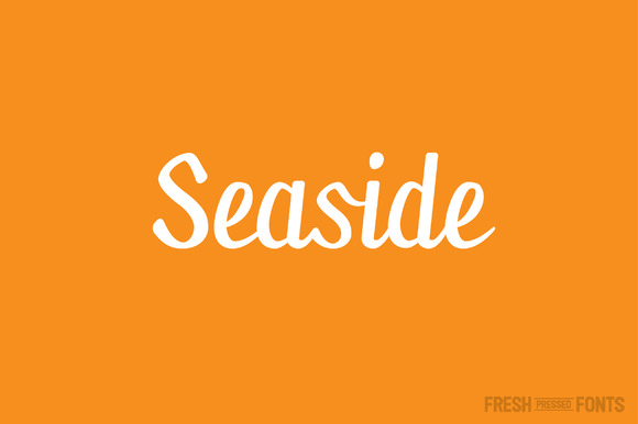 Seaside Font Poster 1