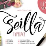 Seilla Script Font Poster 1