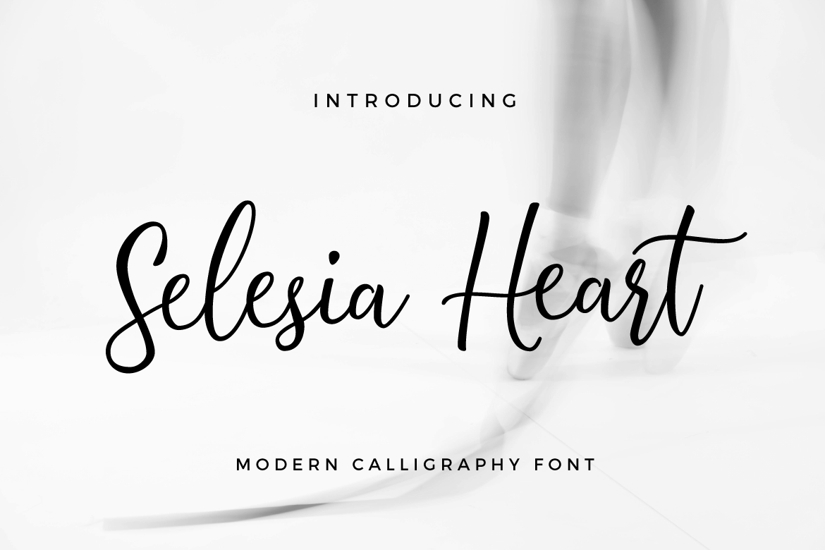 Selesia Heart Font Poster 1