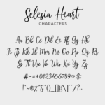 Selesia Heart Font Poster 5