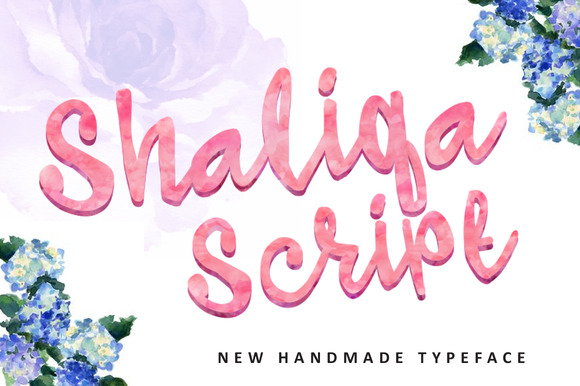 Shaliqa Script Font Poster 1