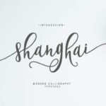 Shanghai Script Font Poster 1