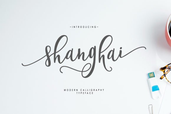 Shanghai Script Font Poster 1