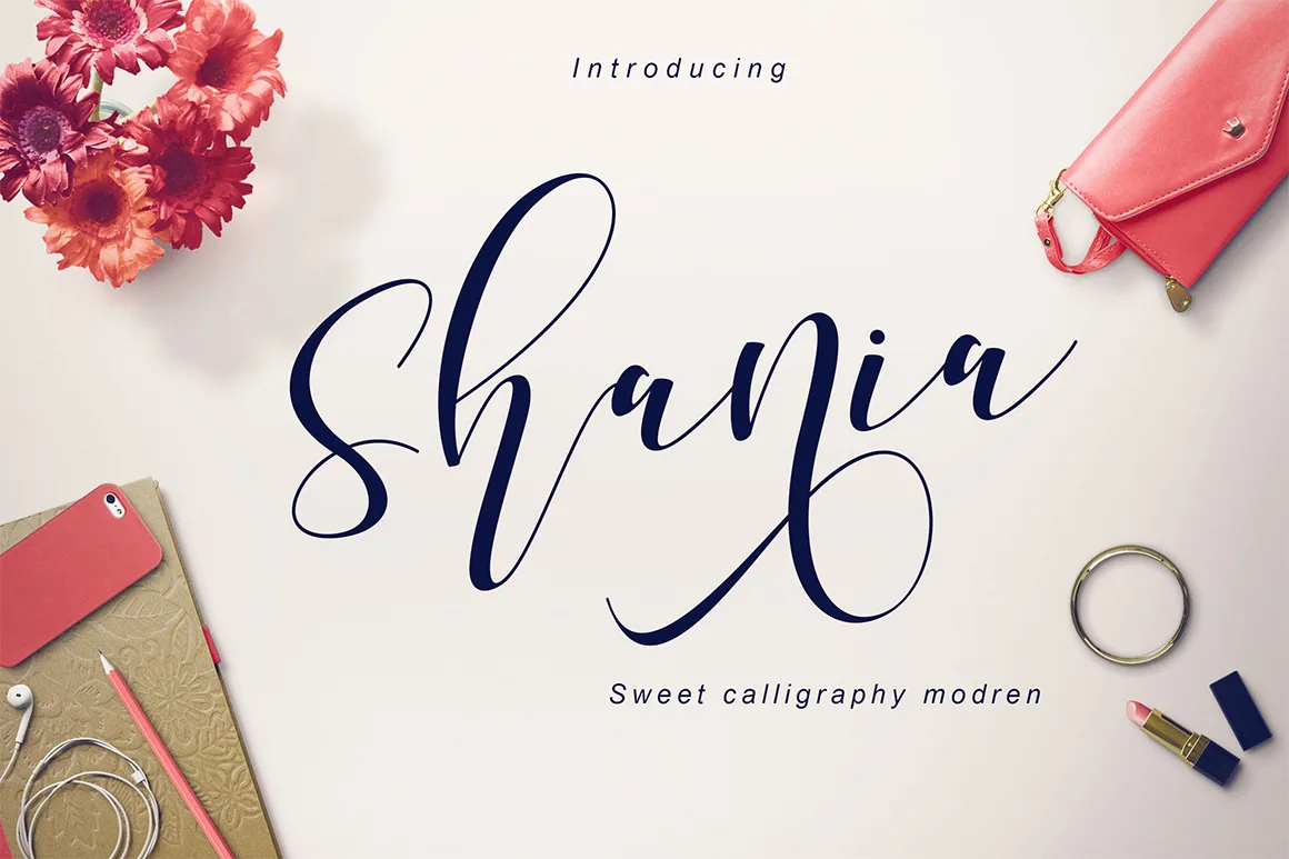 Shania Font Shania Font Poster 1