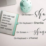 Shania Font Poster 7