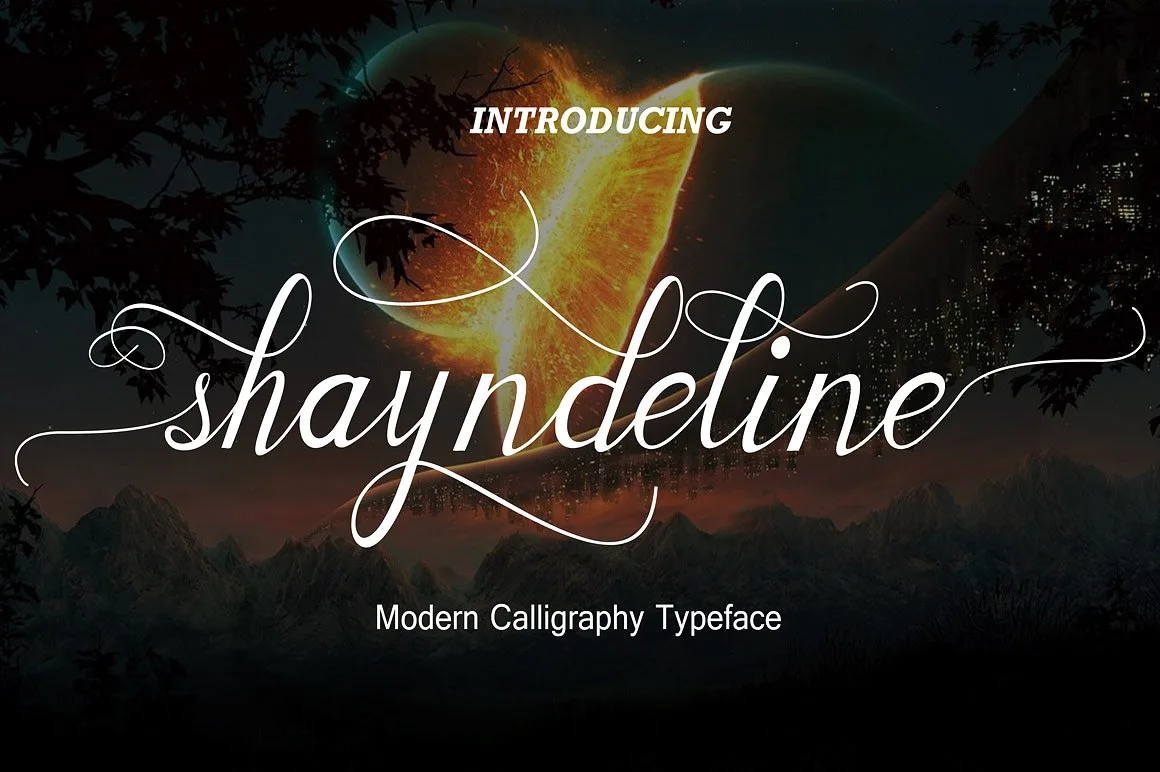 Shayndeline Font Poster 1