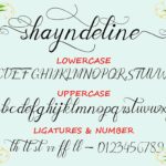 Shayndeline Font Poster 8