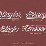 Shepia Script Font Poster 2