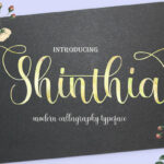 Shinthia Font Poster 1