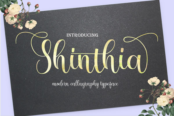 Shinthia Font Poster 1