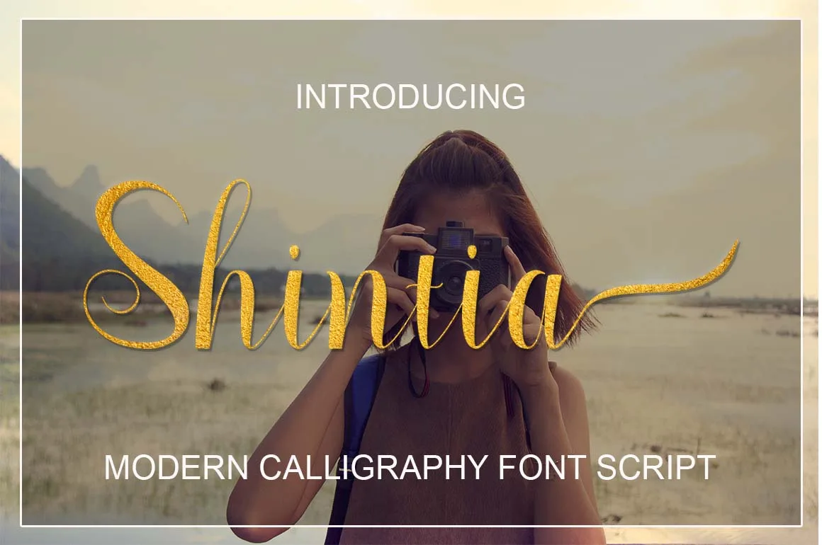 Shintia Font Shintia Font Poster 1