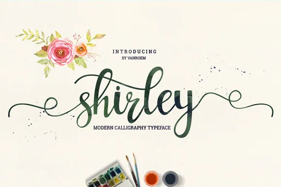 Shirley Font Shirley Font Poster 1