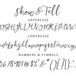 Show & Tell Font Poster 1