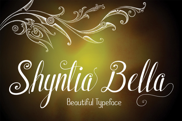 Shyntia Bella Font Poster 1