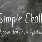 Simple Chalk Font Poster 1