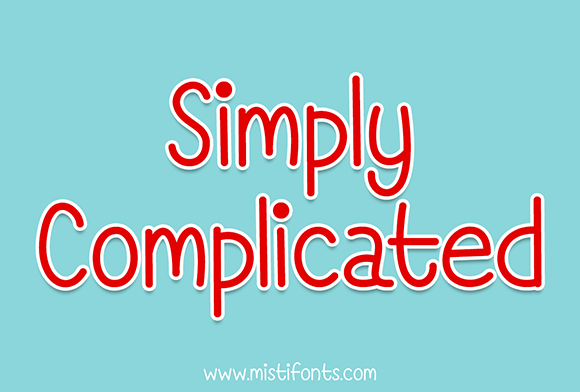 Simply Complicated Font Poster 1