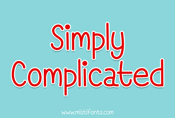 Simply Complicated Font