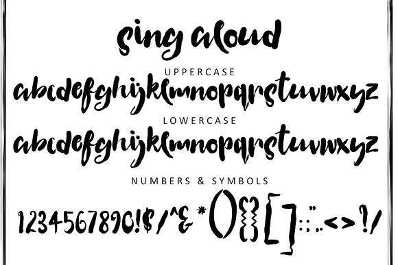 Sing Aloud Font