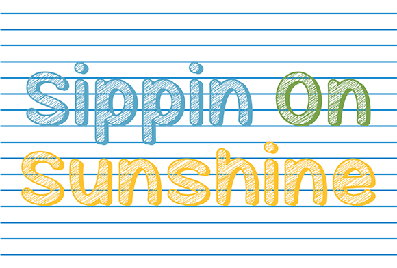 Sippin on Sunshine Font Poster 1