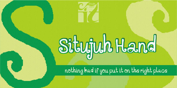 Situjuh Hand Font Poster 1