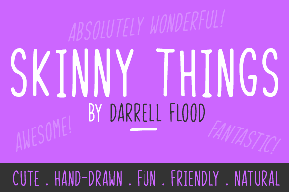 Skinny Things Font Poster 1