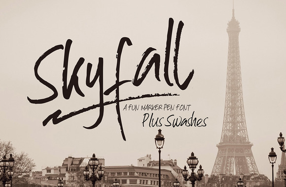 Skyfall Font Poster 1