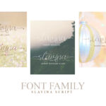 Slavina Script Font Poster 11