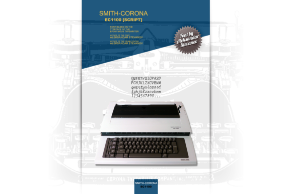 Smith-Corona EC1100 Script Font Smith-Corona EC1100 Script Font Poster 1