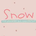 Snow Font Poster 1