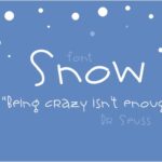 Snow Font Poster 4