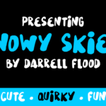 Snowy Skies Font Poster 1