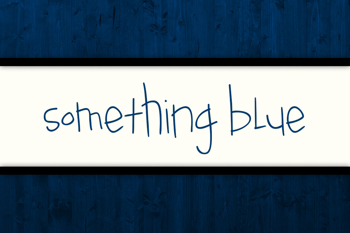 Something Blue Font Poster 1