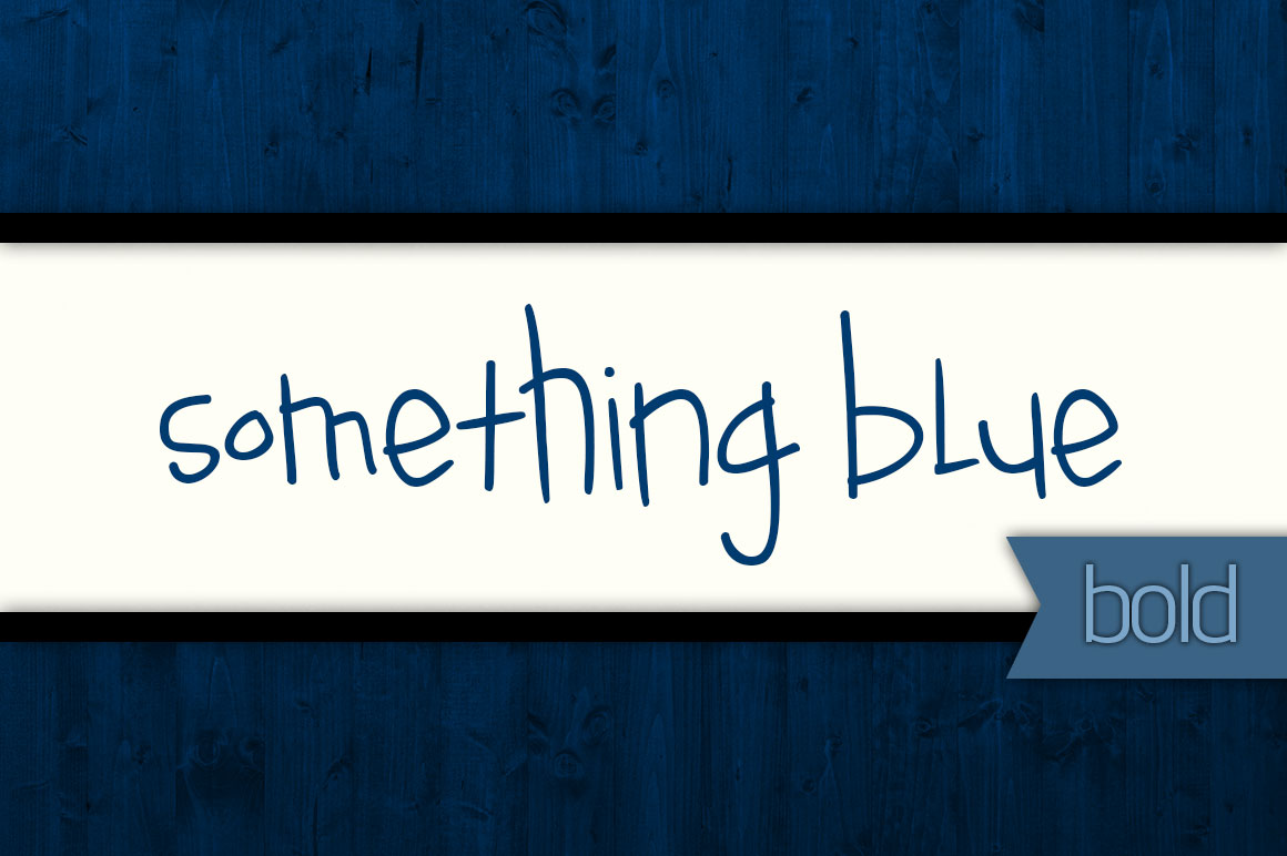 Something Blue Bold Font Poster 1