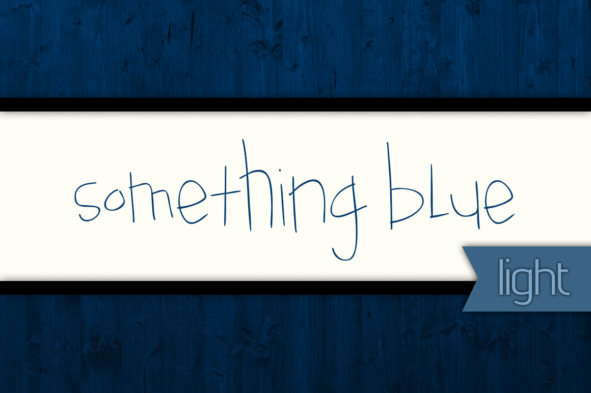 Something Blue Light Font Poster 1