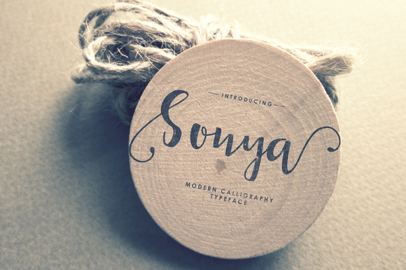 Sonya Script Font Poster 1