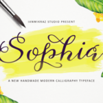 Sophia Font Poster 1