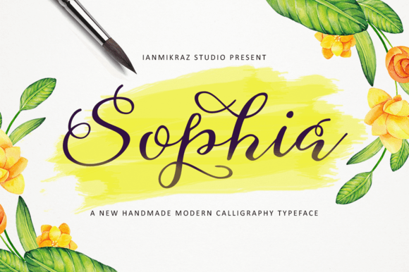 Sophia Font Poster 1