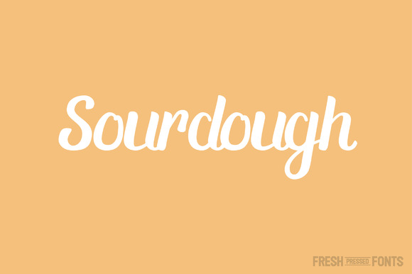 Sourdough Font Poster 1