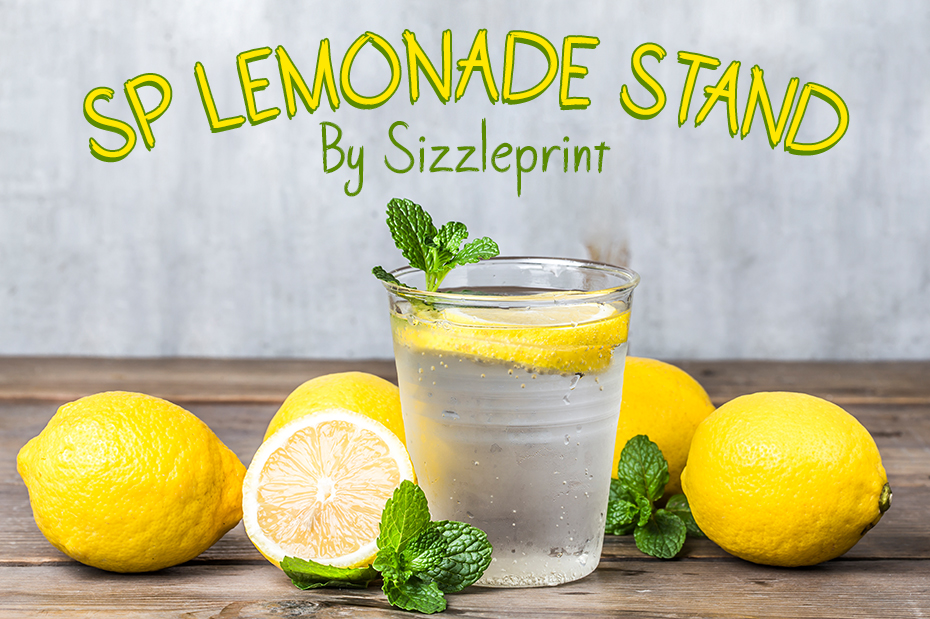 SP Lemonade Stand Font Poster 1
