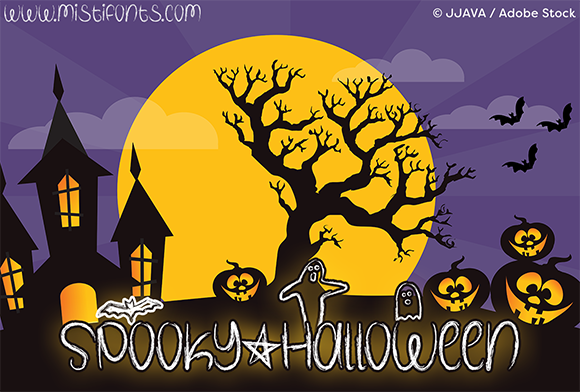 Spooky Halloween Font Poster 1