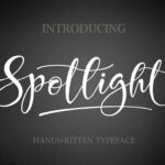 Spotlight Font Poster 1