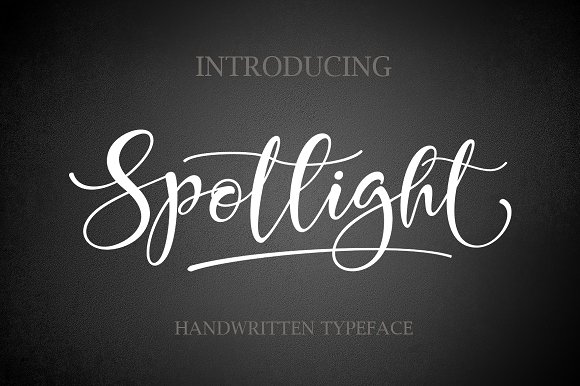 Spotlight Font Poster 1