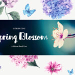 Spring Blossom Font Poster 1