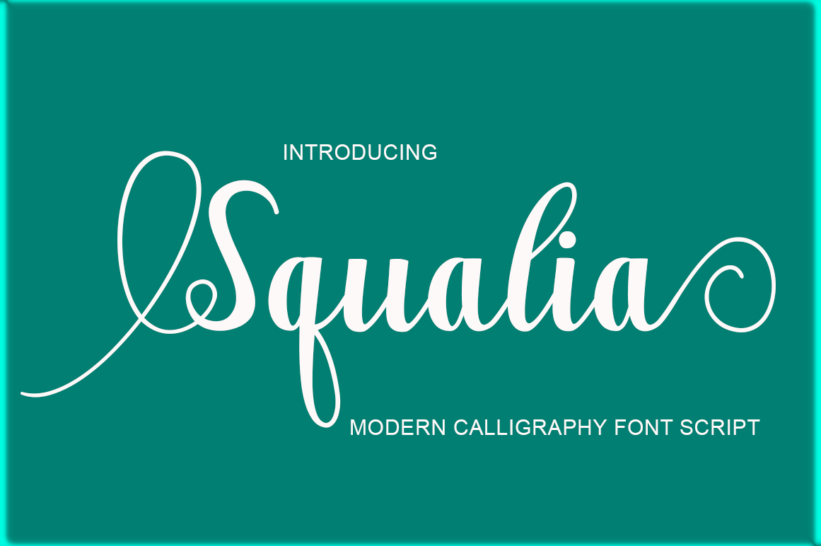 Squalia Font Poster 1