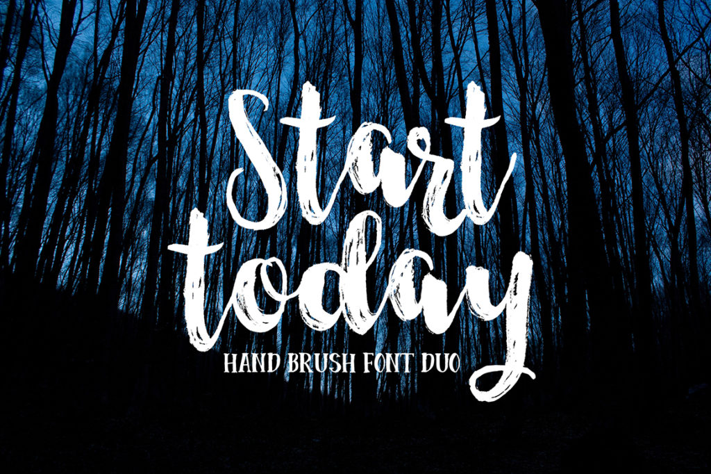 Start Today Font Poster 1