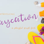 Staycation Script Font Poster 1