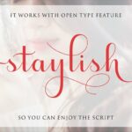 Staylish Upright Font Poster 1